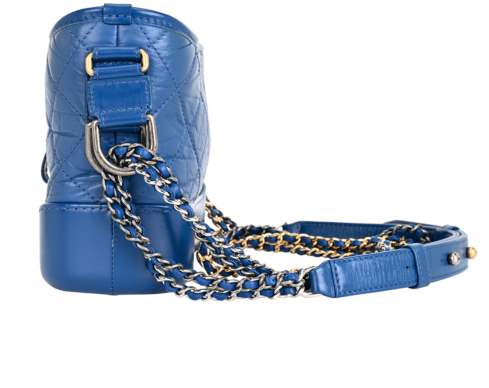 Small Gabrielle, &pound;2,100, Handbags, Blue, Leather, Bottom view